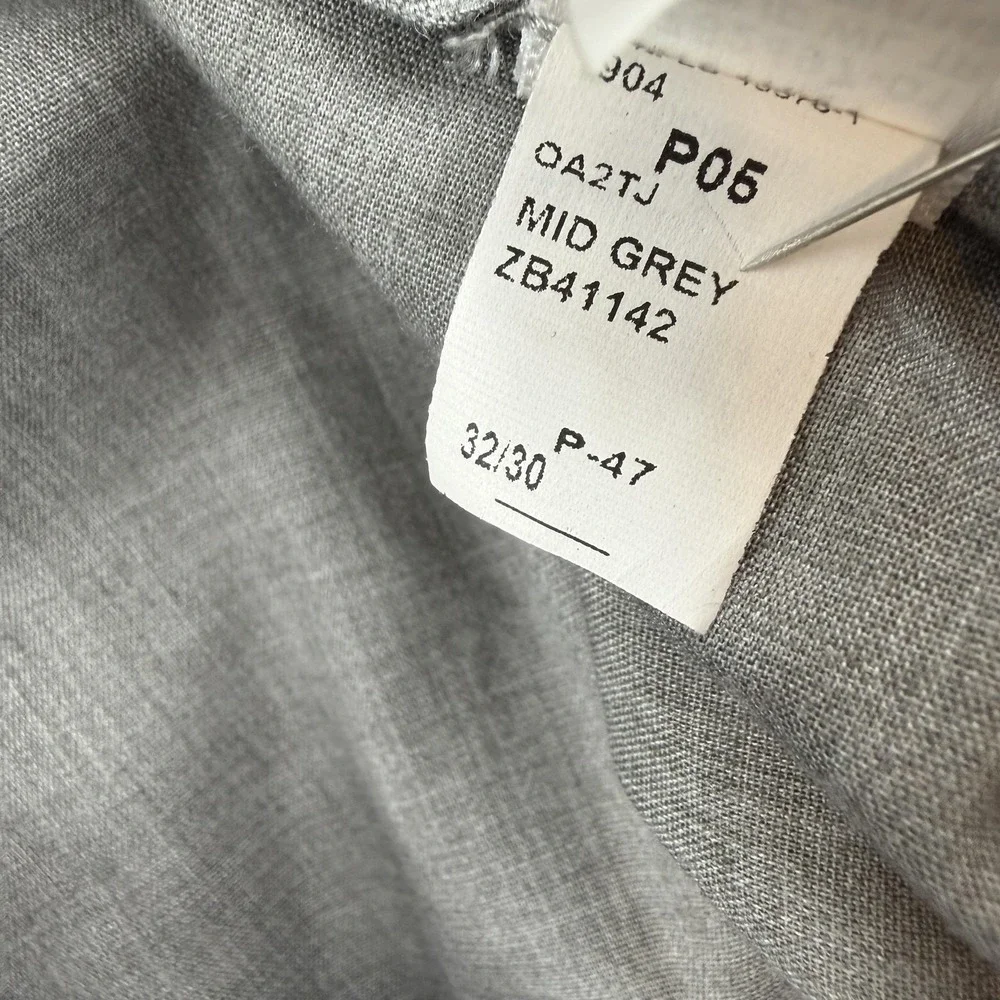 Banana Republic Dress Pants Mens 32x30 Gray Classic Fit Wool Lined Office Wear‎